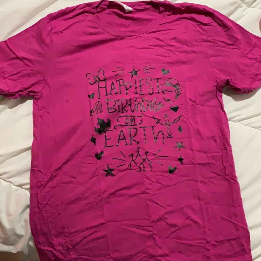 Happiest birthday on earth disney tshirt